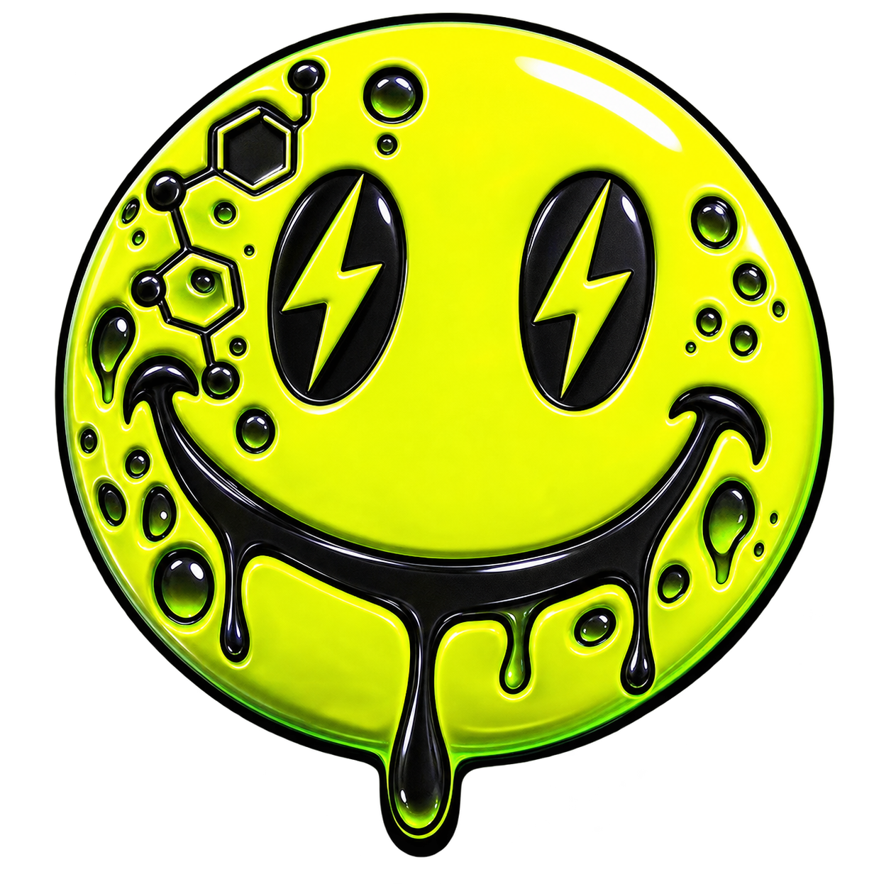 Acid techno smiley placeholder